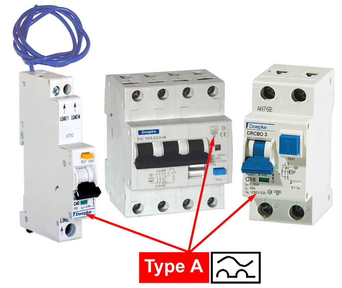 RCBOs Type A Doepke UK Ltd
