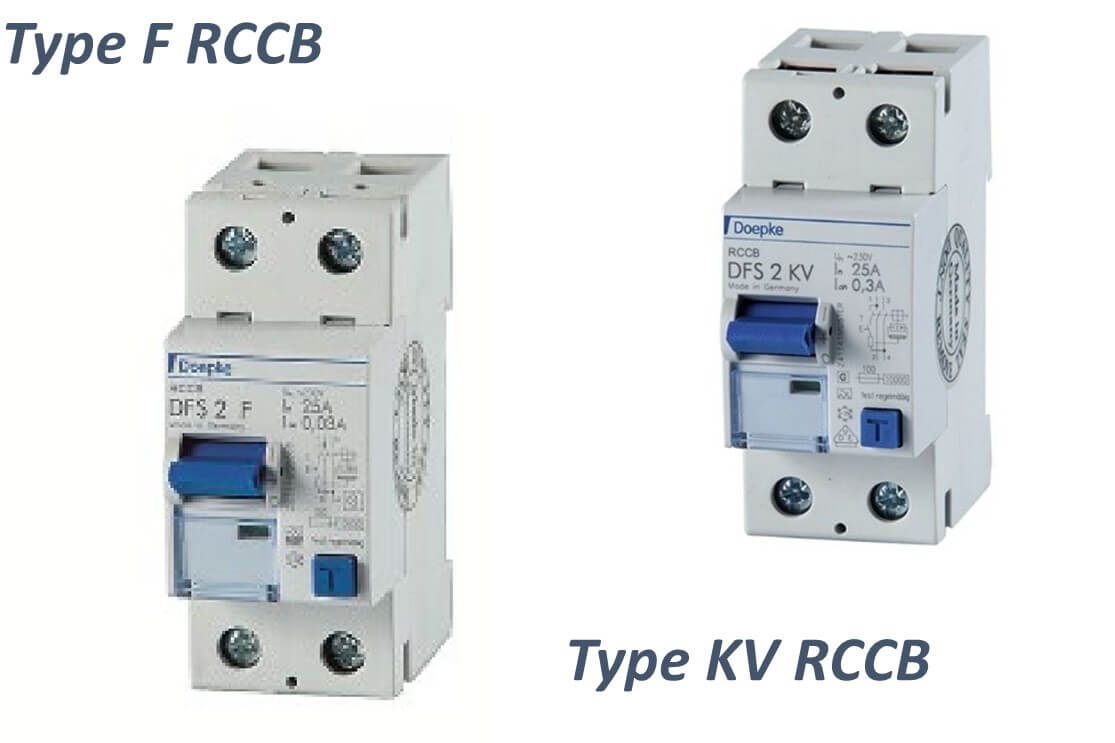 Doepke Type F, Type KV RCDs